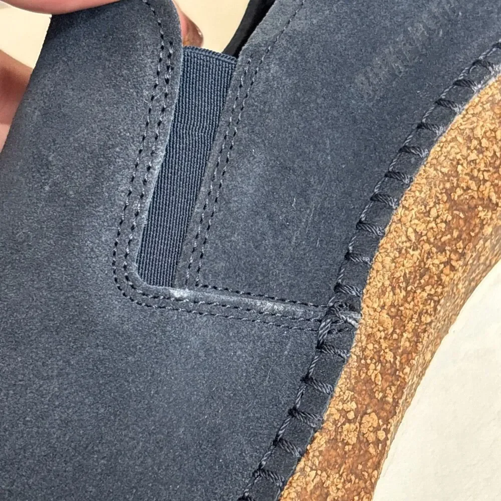 Birkenstock Callan Suede Leather Slip-On Navy Blue Loafers Men’s Size 11 NEW